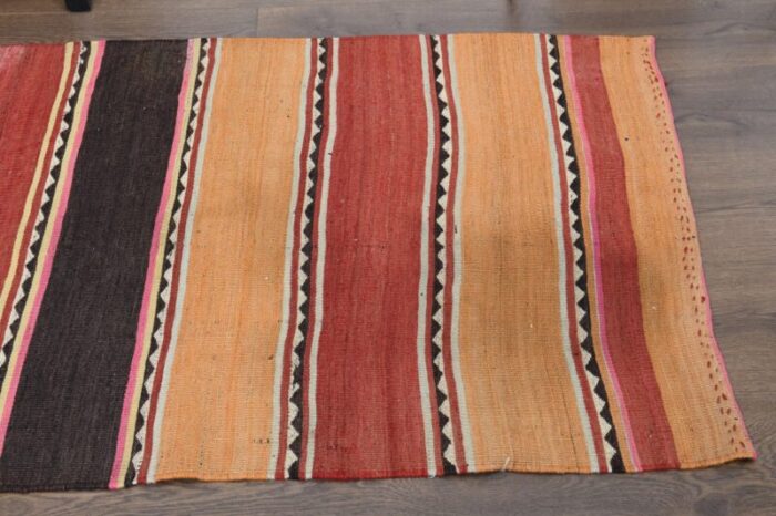 vintage turkish oushak runner rug 4