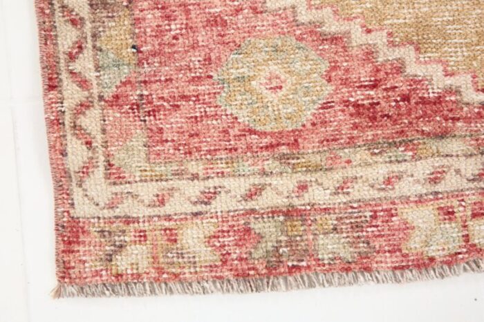 vintage turkish red runner rug 13