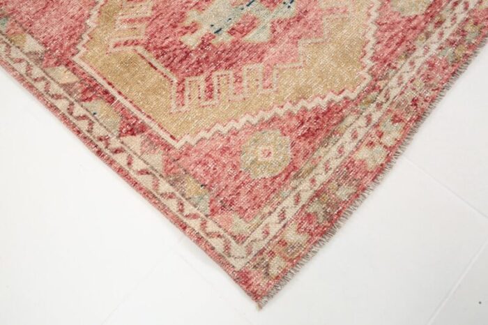 vintage turkish red runner rug 14