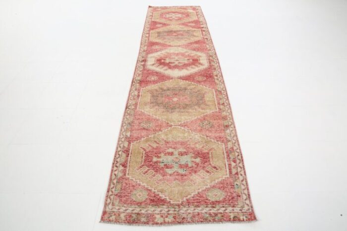 vintage turkish red runner rug 3