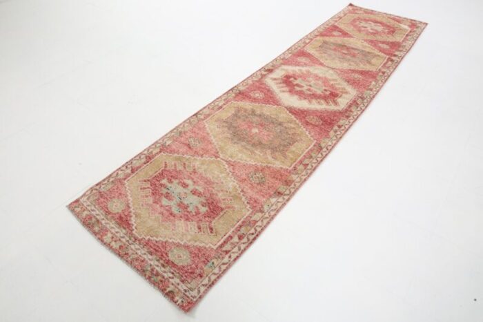 vintage turkish red runner rug 4