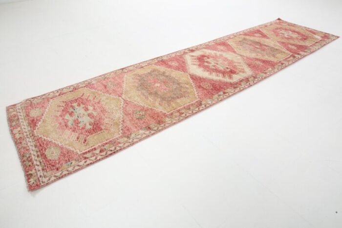 vintage turkish red runner rug 6