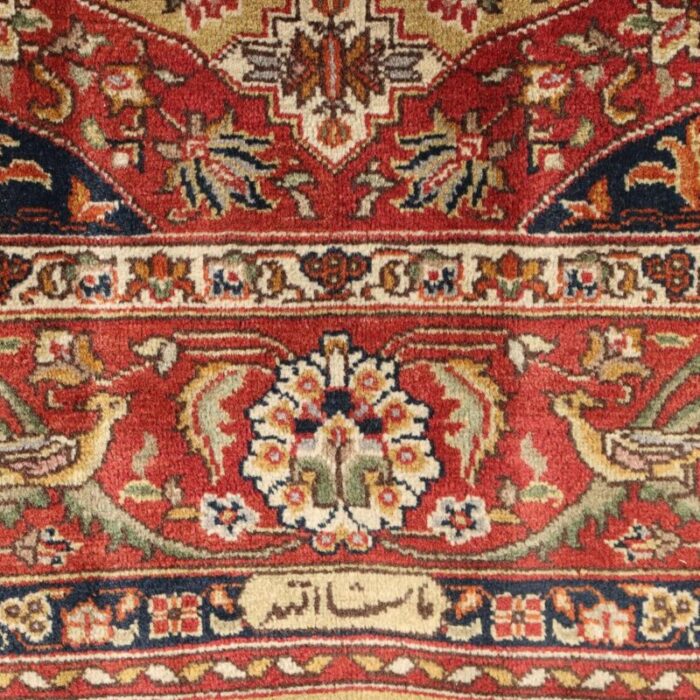 vintage turkish tabriz rug 7