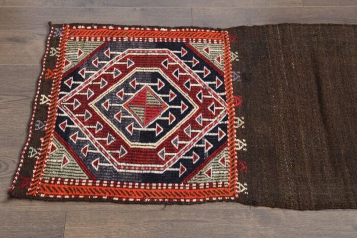 vintage turkish wool hallway rug 6