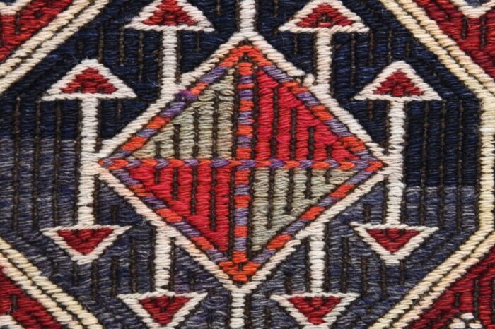 vintage turkish wool hallway rug 8