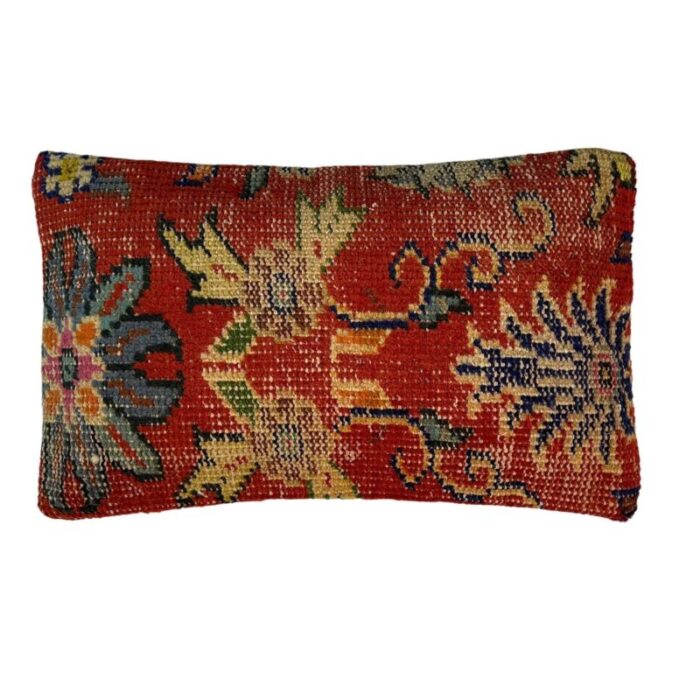 vintage turkish wool handmade cushion cover 1