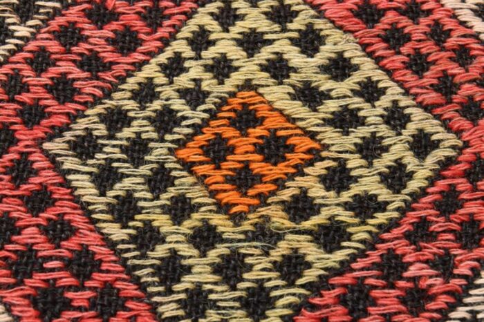 vintage turkish wool kilim area rug 3 3