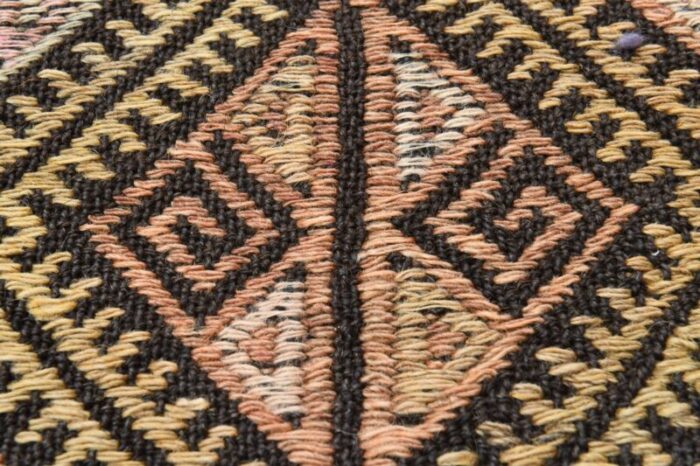 vintage turkish wool kilim area rug 3