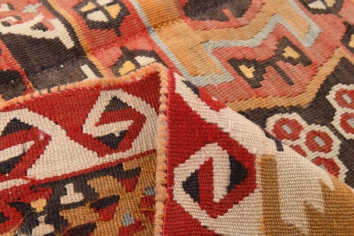 vintage turkish wool kilim rug 17