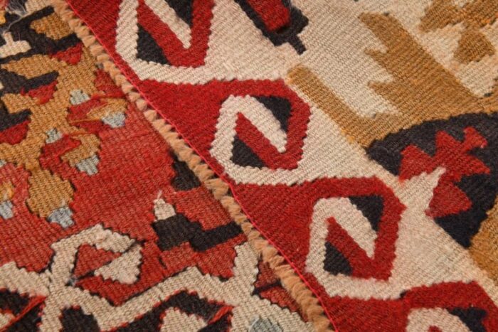 vintage turkish wool kilim rug 19