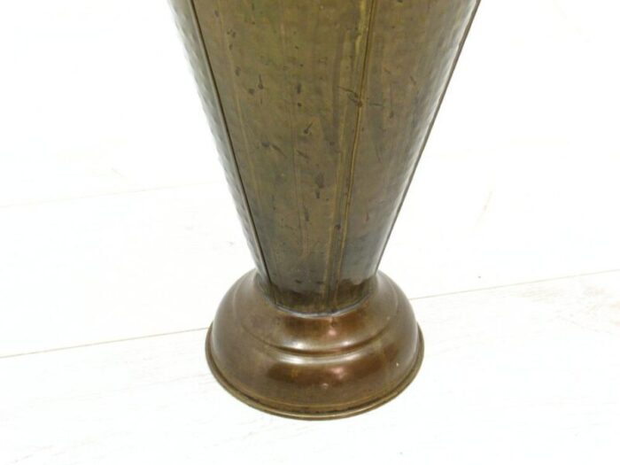 vintage umbrella stand in metal 1970s 5293