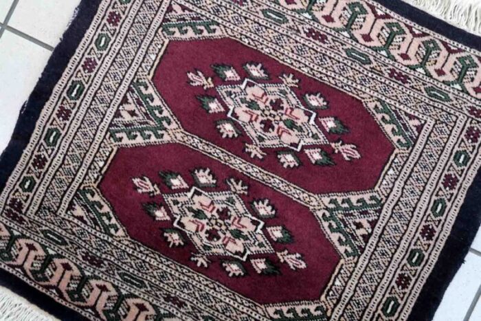 vintage uzbek bukhara rug 1970s 3