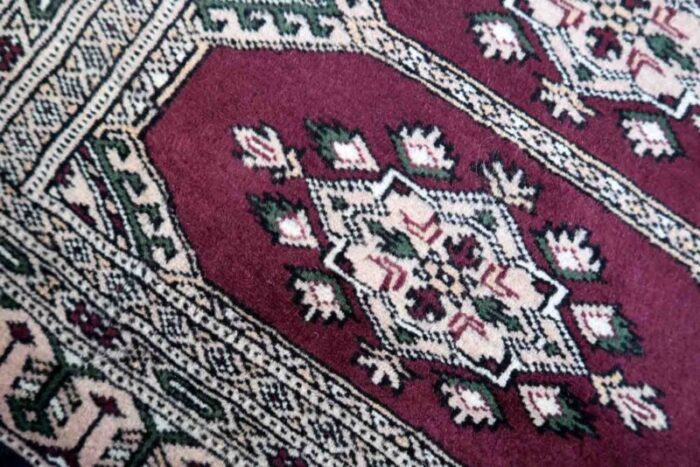 vintage uzbek bukhara rug 1970s 5