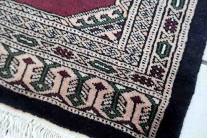 vintage uzbek bukhara rug 1970s 6