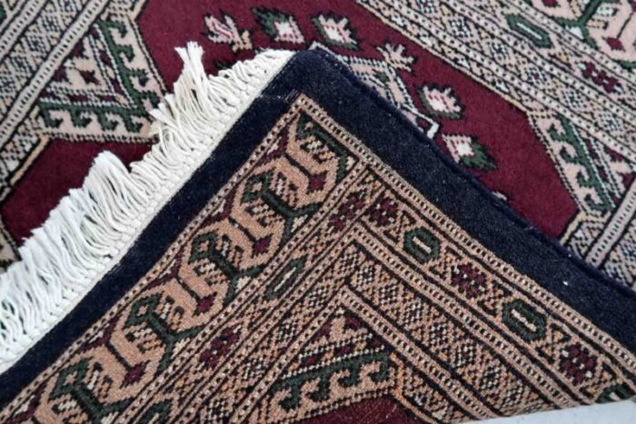 vintage uzbek bukhara rug 1970s 7