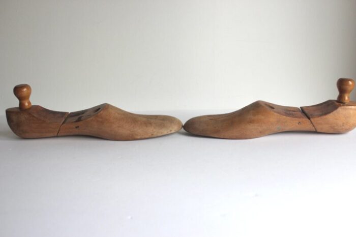 vintage wood shoe forms lasts trees a pair 5085