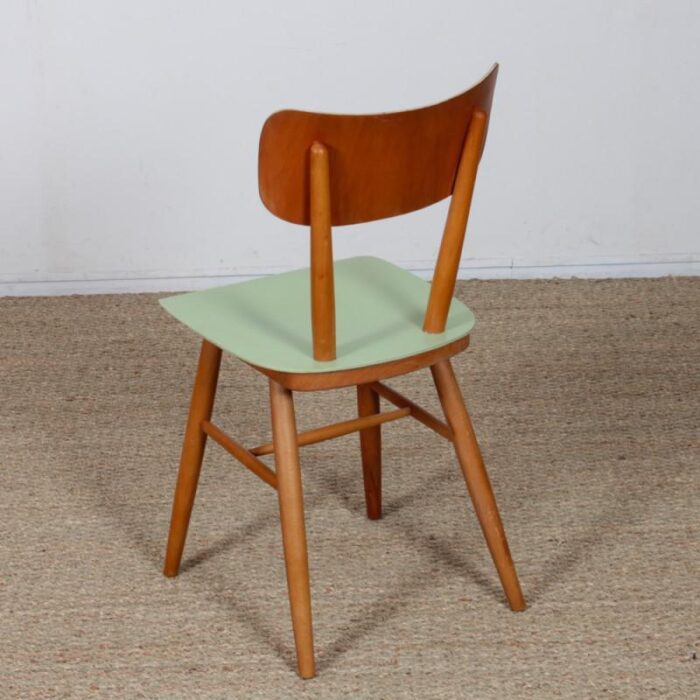 vintage wooden chair from ton 1960s 2797