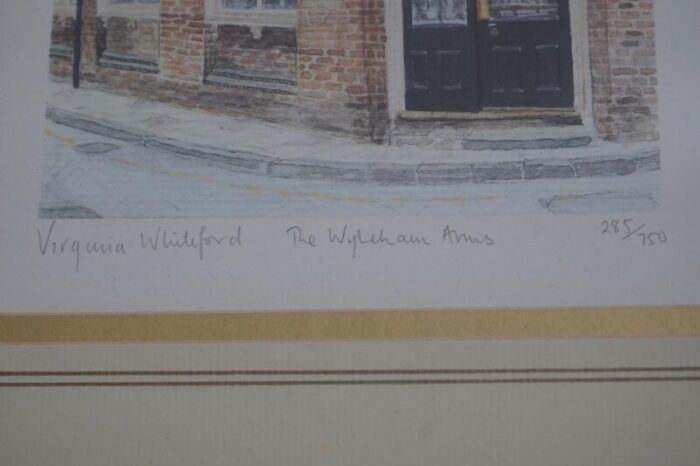 virginia whiteford wykeham arms signed print 6868