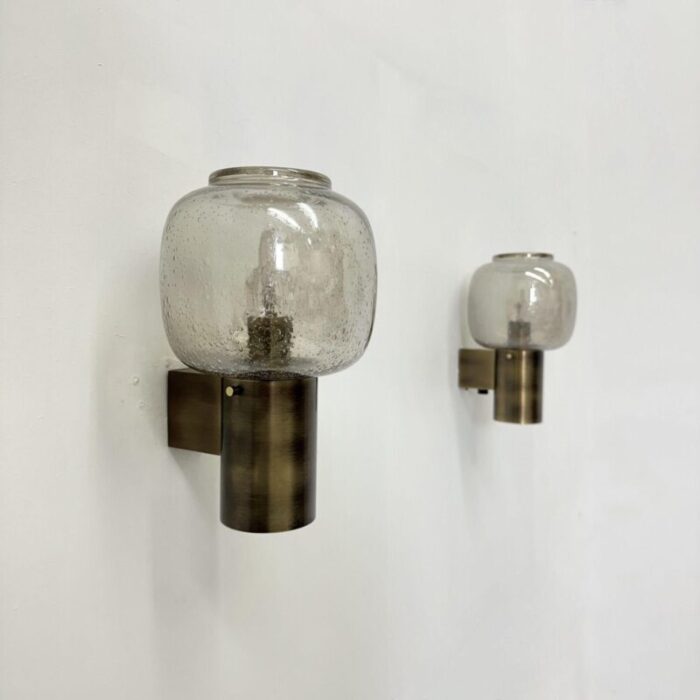 wall lamps from glashutte limburg 1970s 0819