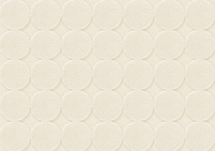 white circle textured rug from marqqa 2