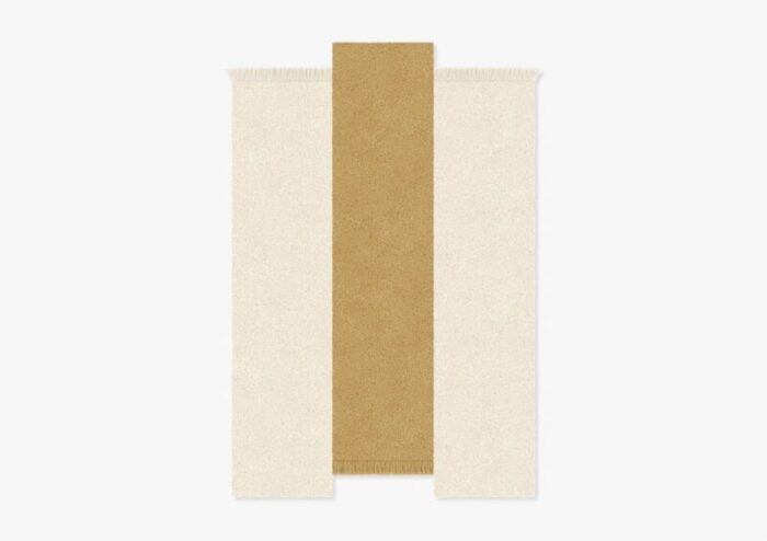 white natural rectangle shape out rug from marqqa 1