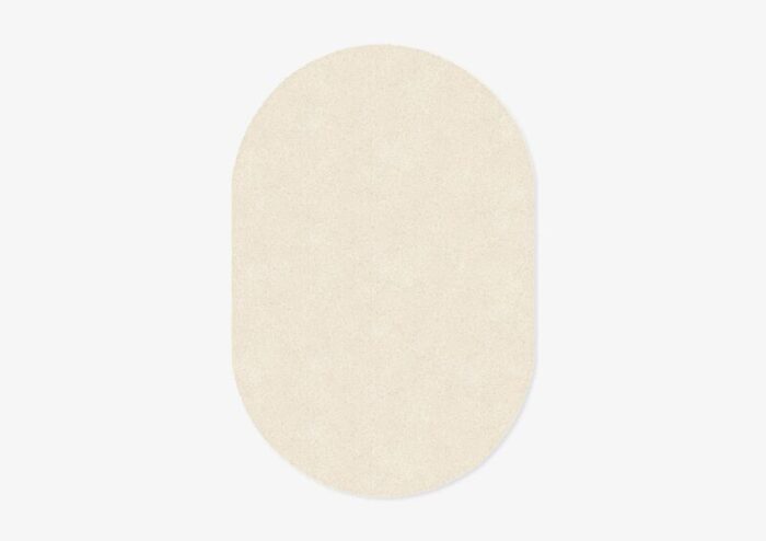 white oval plain rug from marqqa 1