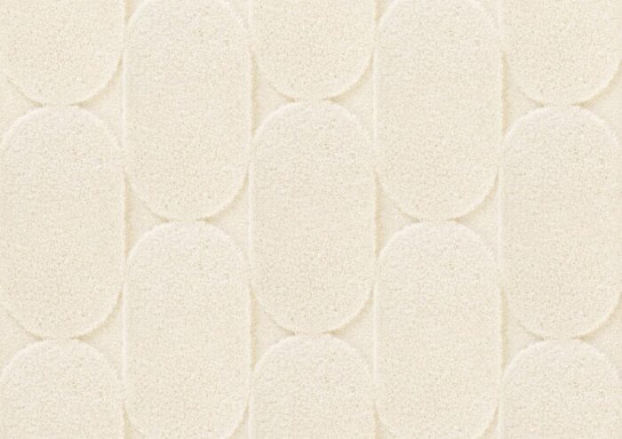 white oval textured rug from marqqa 2