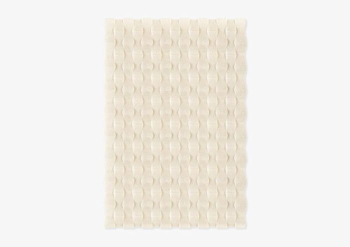 white rectangle textured rug from marqqa 1