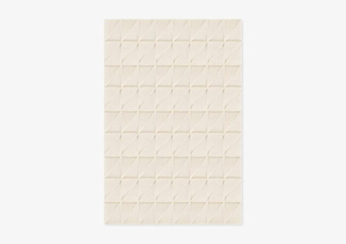 white triangle textured rug from marqqa 1