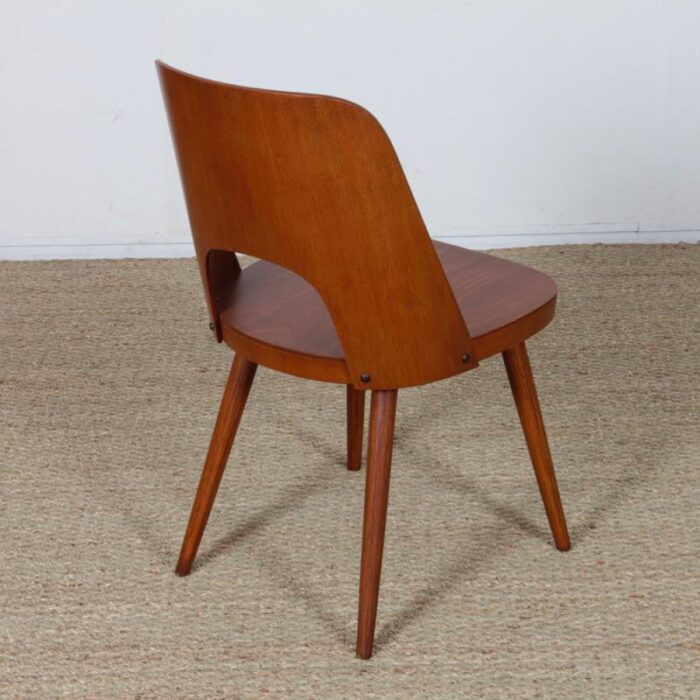 wooden chairs by oswald haerdtl for ton 1960s set of 4 7362