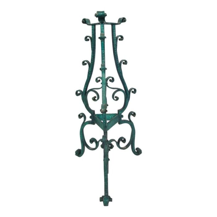 wrought iron vase holder 1930s 5267