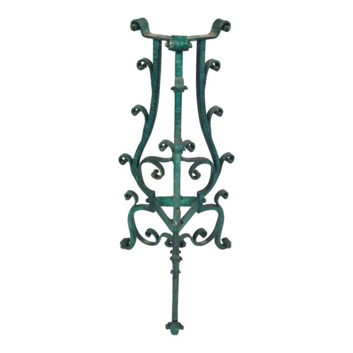 wrought iron vase holder 1930s 8646