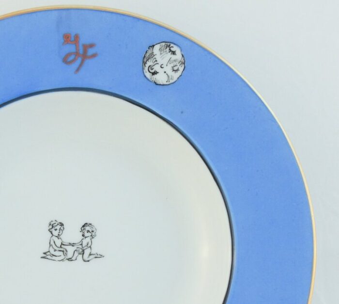 zodiac plates by lithian ricci set of 12 6